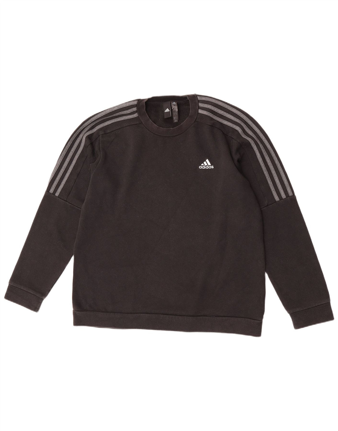 Pulover Adidas pentru bărbați, bumbac mediu negru