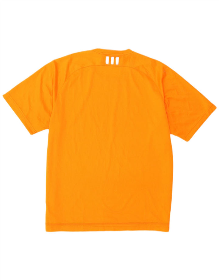 Tricou Adidas Climalite pentru bărbați Top mare poliester portocaliu