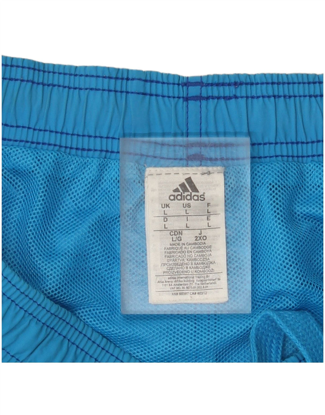 Pantaloni scurți de înot Adidas pentru bărbați, nailon mare, albastru