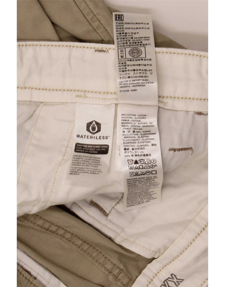 Pantaloni scurți chino pentru bărbați Levi's W32, bumbac mediu bej