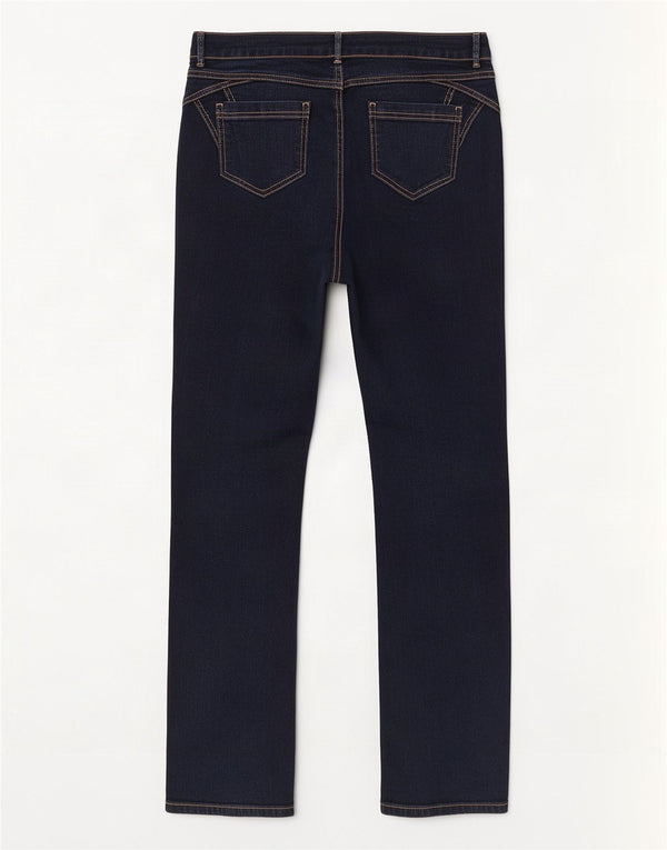 Blugi drepti pentru femei Marks & Spencer UK 12 Medium W30 L31 Bleumarin Bumbac