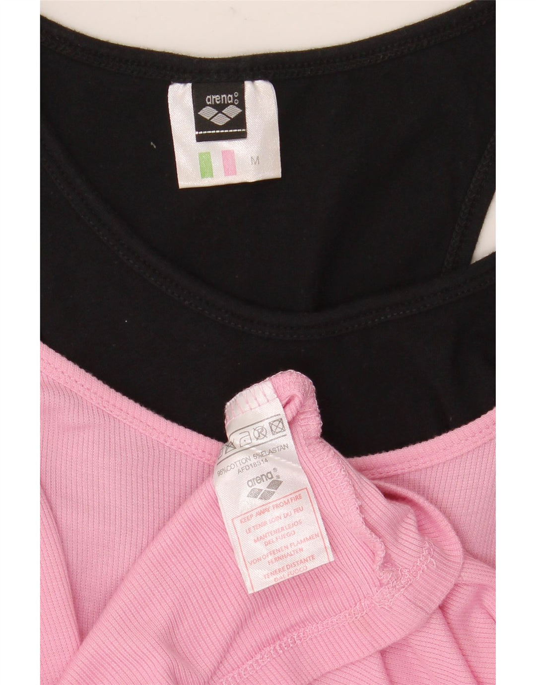 Arena pentru femei Vest Top UK 12 Medium Pink Colorblock Bumbac