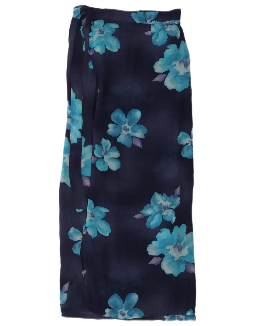 Fusta Maxi Vintage Femei W26 Mic Bleumarin Floral