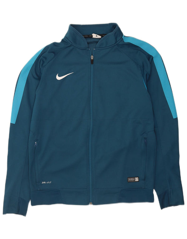 Jachetă de top pentru trening Nike Dri Fit pentru bărbați, mare, albastru, din poliester