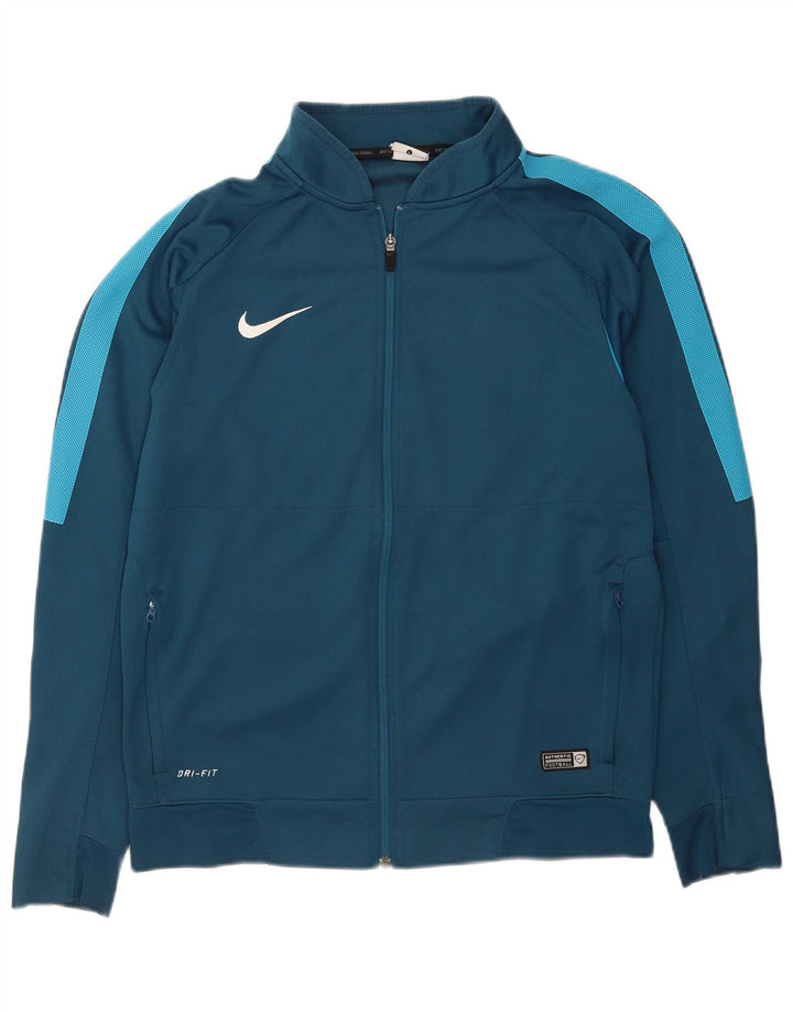 Jachetă de top pentru trening Nike Dri Fit pentru bărbați, mare, albastru, din poliester