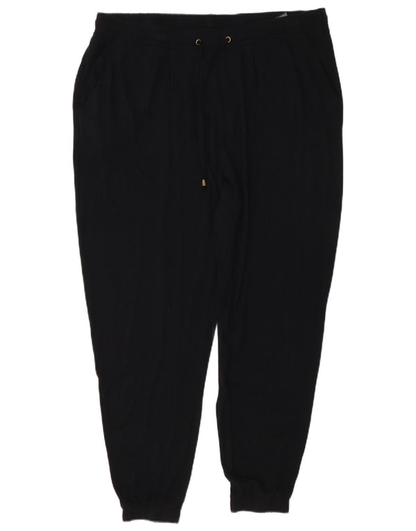 Marks & Spencer Pantaloni de jogging pentru damă Pantaloni tăiați UK 18 XL W40 L26 Negru