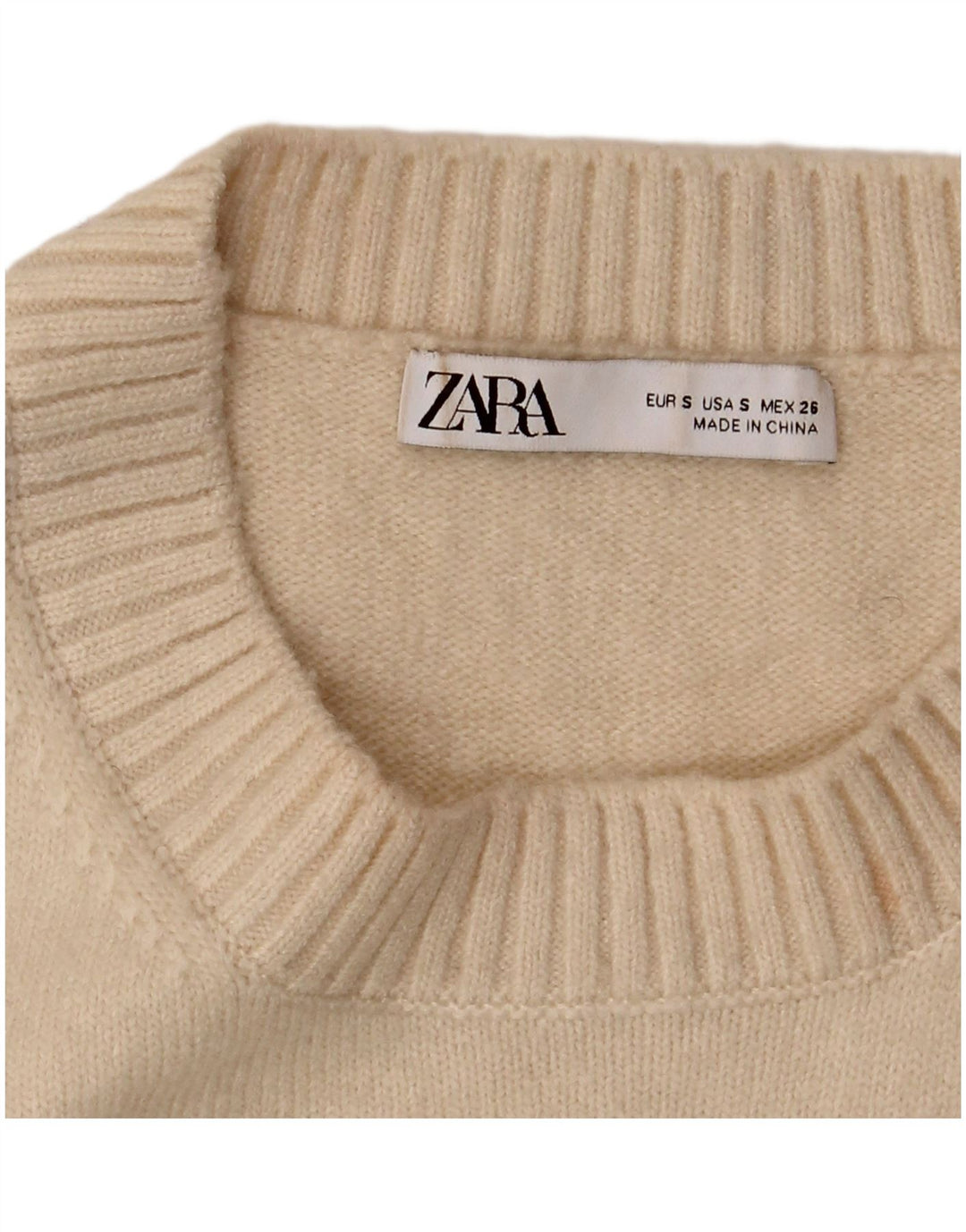 Zara femei Crop Vest Tank Top UK 10 Mic Bej