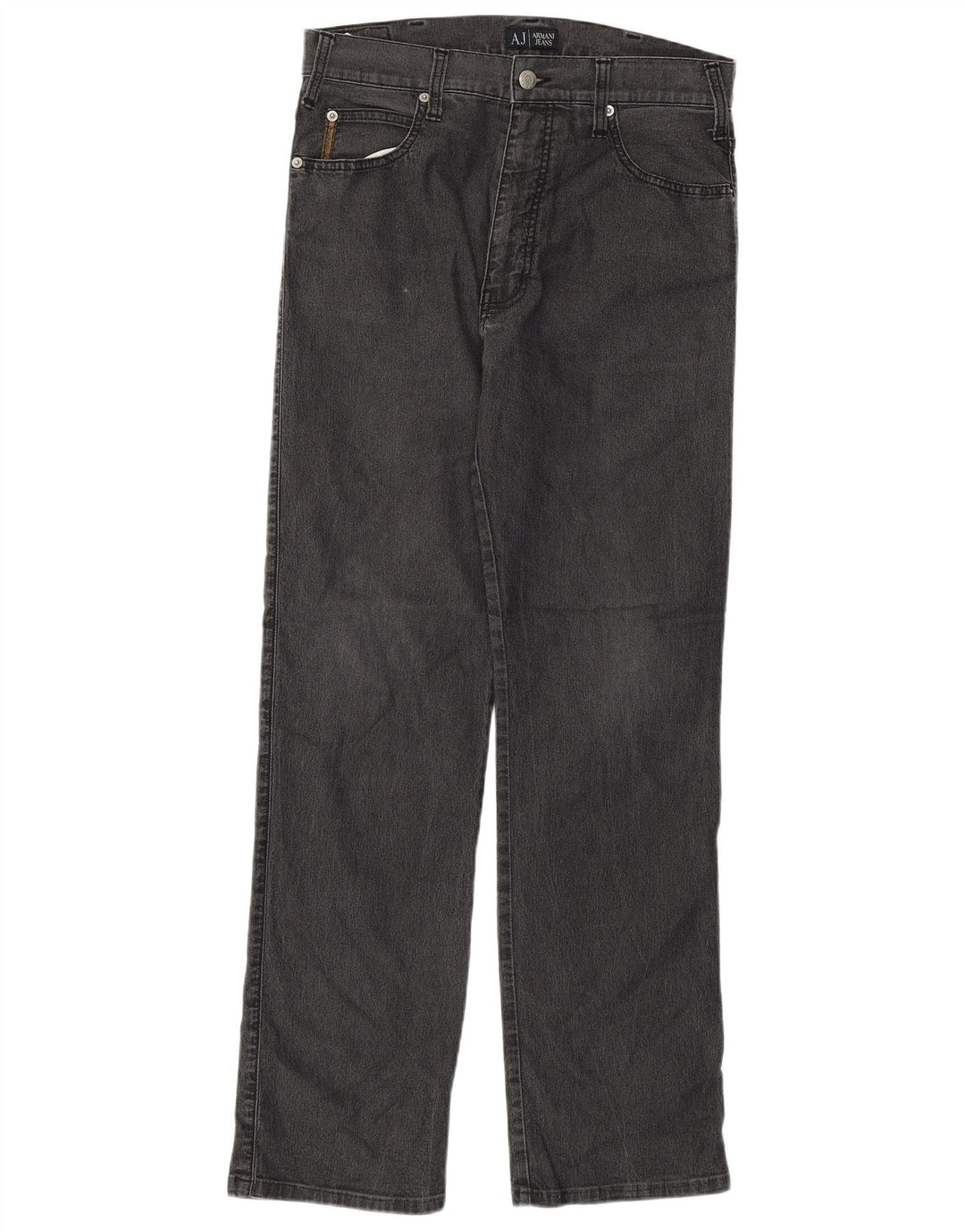 Blugi drepti pentru femei Armani W31 L30 bumbac gri