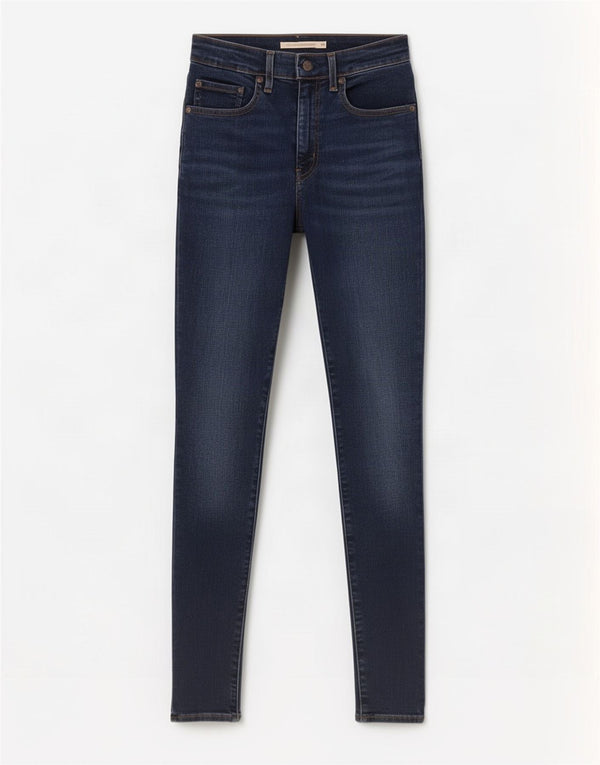 Blugi skinny cu talie mare 721 Levi's pentru femei W27 L30 bumbac bleumarin