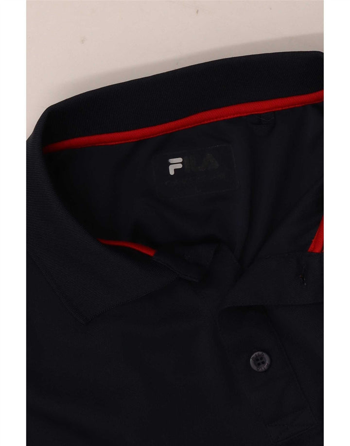 Tricou polo Fila pentru bărbați, mare, bleumarin, cu dungi