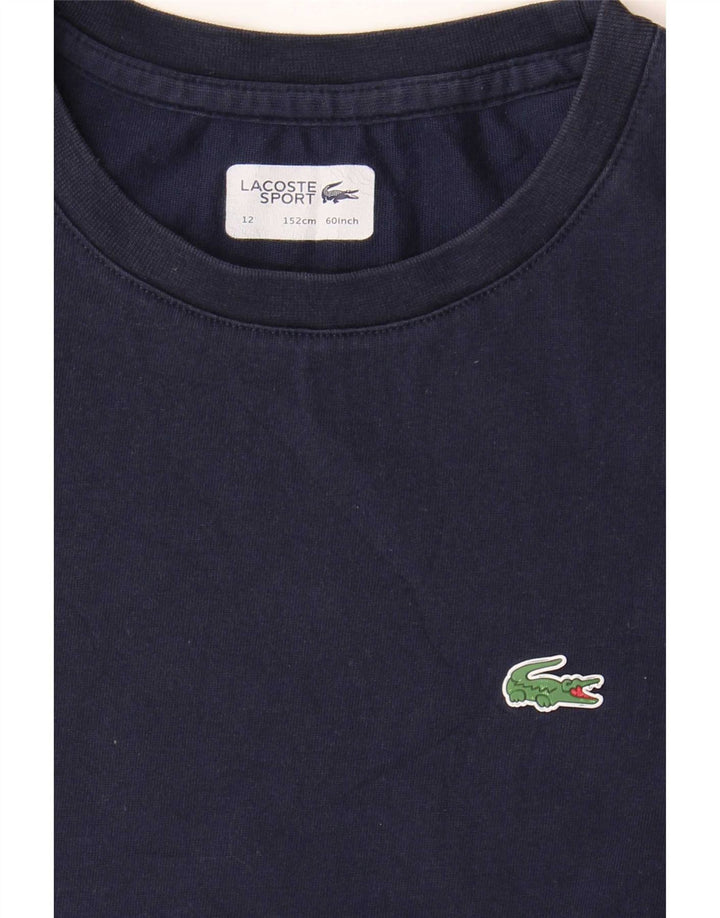 Lacoste Tricou Băieți Top 11-12 Ani Bleumarin