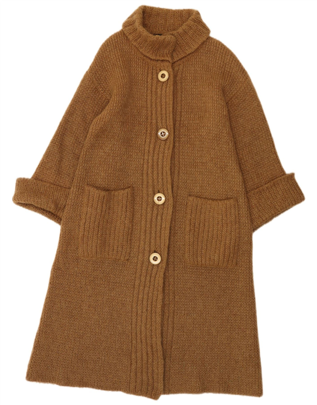 Pulover Cardigan Vintage pentru Damă, IT 42 Maro Mediu