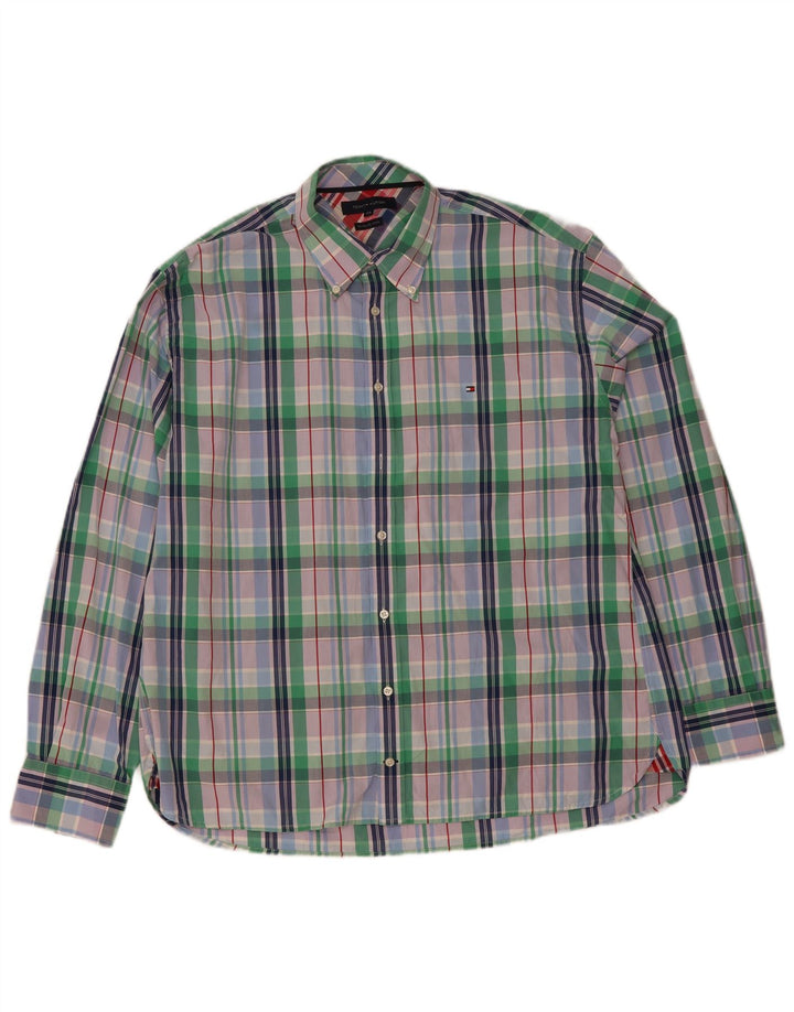 Cămașă pentru bărbați Tommy Hilfiger 2XL, bumbac cu carouri multicolore