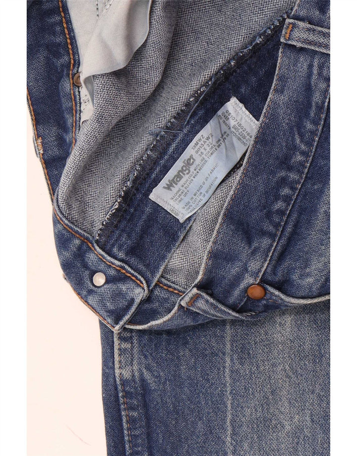 Blugi drepti pentru bărbați Wrangler W36 L32 Bumbac albastru