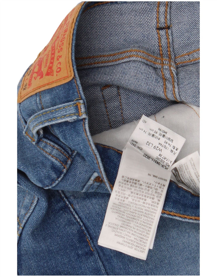 Blugi Levi's 511 Slim pentru bărbați W29 L32 Bumbac albastru