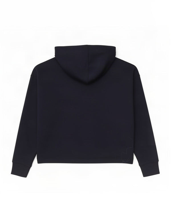 Pulover Oversized Crop Hoodie Tommy Hilfiger pentru femei UK 10 Mic Bleumarin