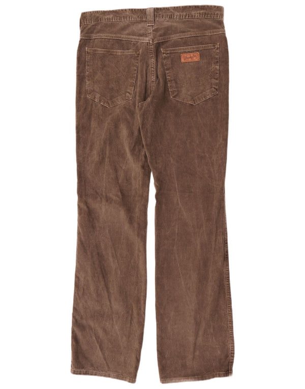 Pantaloni drepti din velur Wrangler pentru bărbați Roxboro W32 L34 bumbac maro