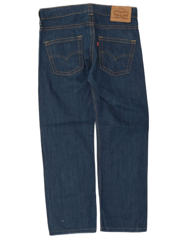 Blugi drepti pentru bărbați Levi's W33 L28 Bumbac albastru