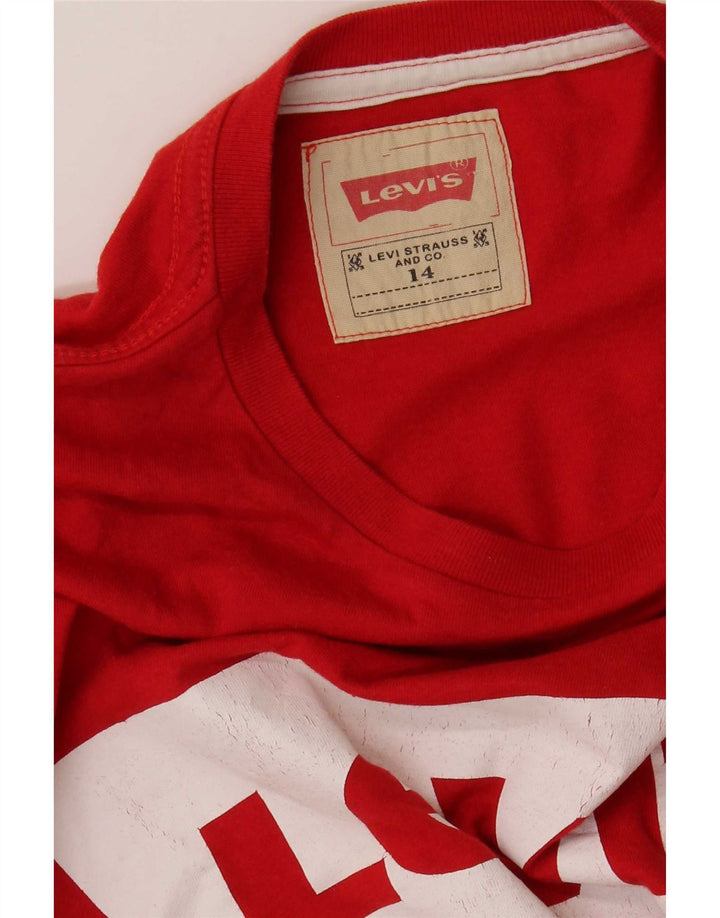Tricou grafic pentru băieți Levi's Top 13-14 ani, roșu