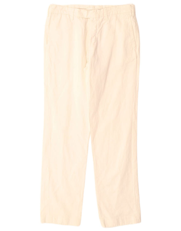 MASSIMO DUTTI Pantaloni drepți pentru bărbați EU 42 Large W32 L32 Off White