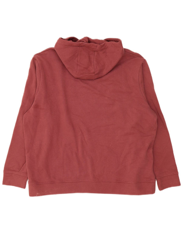 Pulover cu glugă supradimensionat cu grafic pentru femei Animal UK 18 XL Bumbac roșu