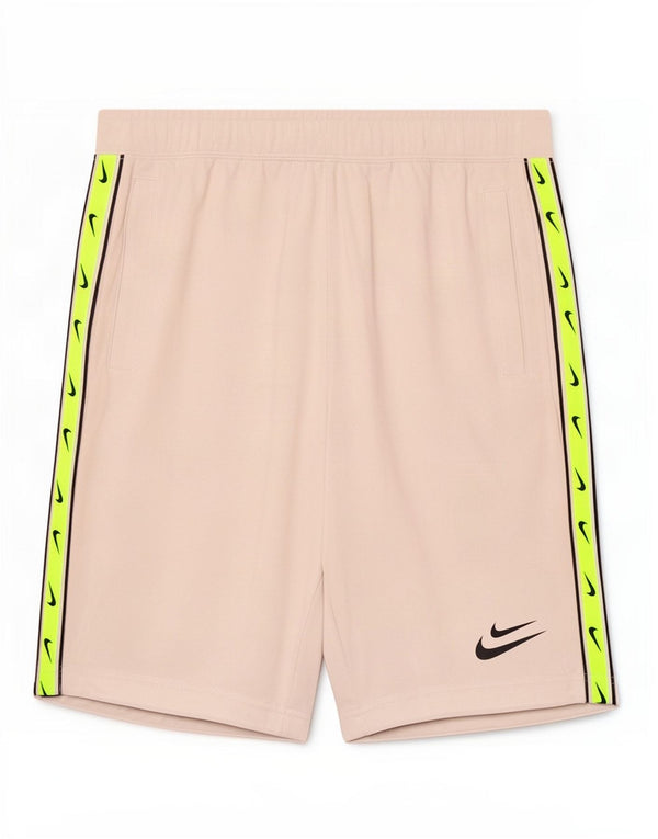 Pantaloni scurți sport grafic Nike pentru bărbați, mici, bej, bumbac color