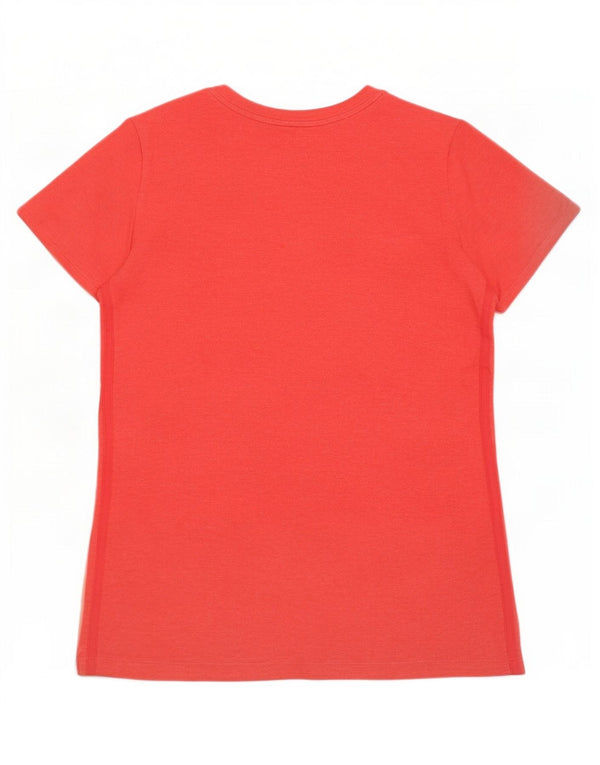 Tricou Adidas Climalite pentru femei, UK 20/22 XL, bumbac roșu
