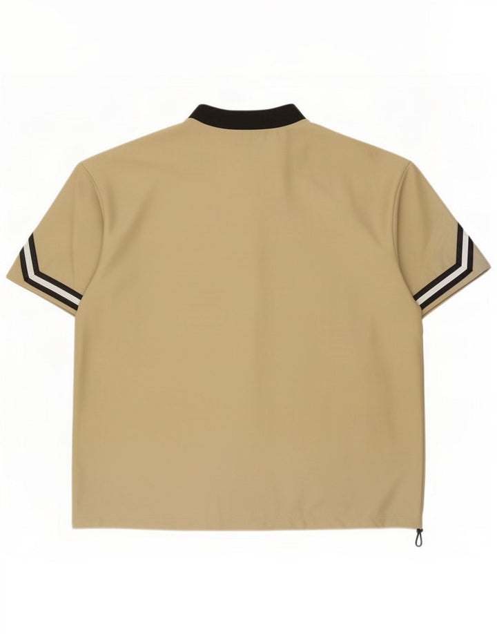 Trening pentru bărbați Adidas Pullover Top mare, bej, poliester color bloc