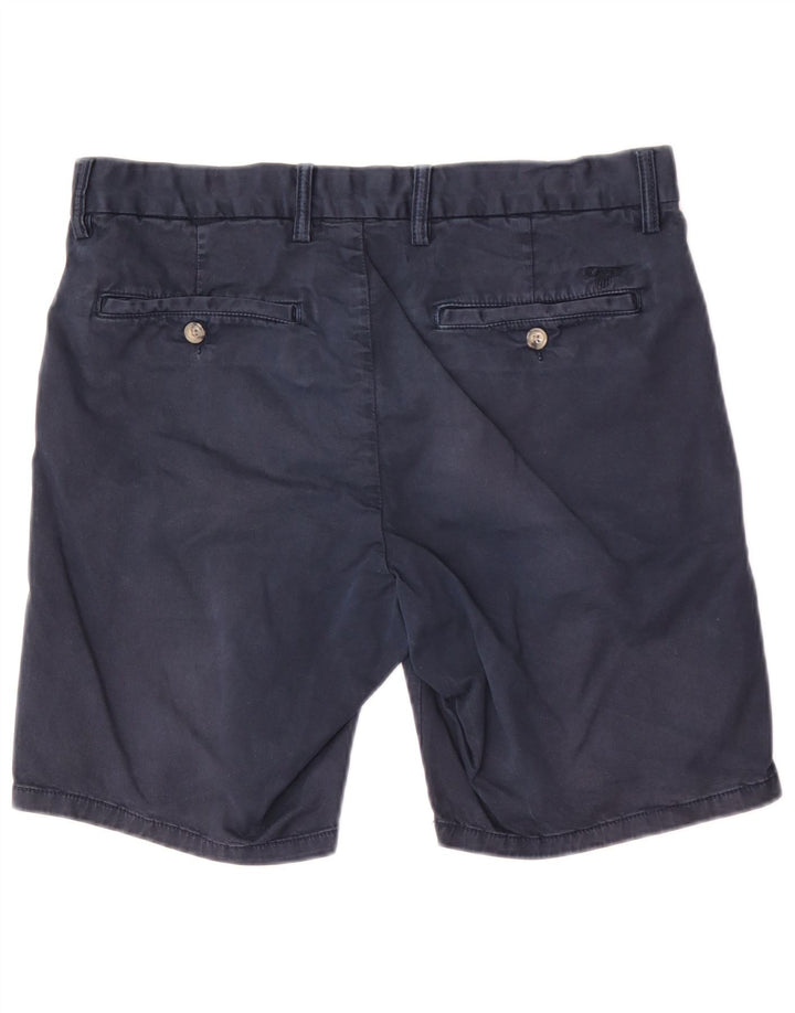 Pantaloni scurți chino obișnuiți pentru bărbați Gant W32, bumbac, albastru bleumarin mediu
