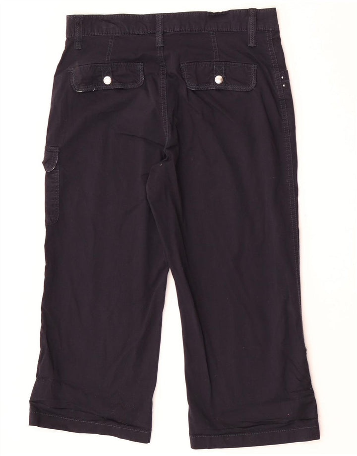 Pantaloni cargo Capri pentru femei Lee US 8 Medium W30 L20 Bumbac bleumarin