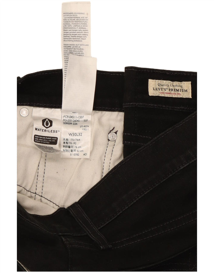 Blugi Levi's 511 Slim pentru bărbați W30 L32 bumbac negru