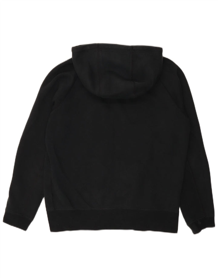 Pulover Nike pentru bărbați, cu fermoar, bumbac mediu negru