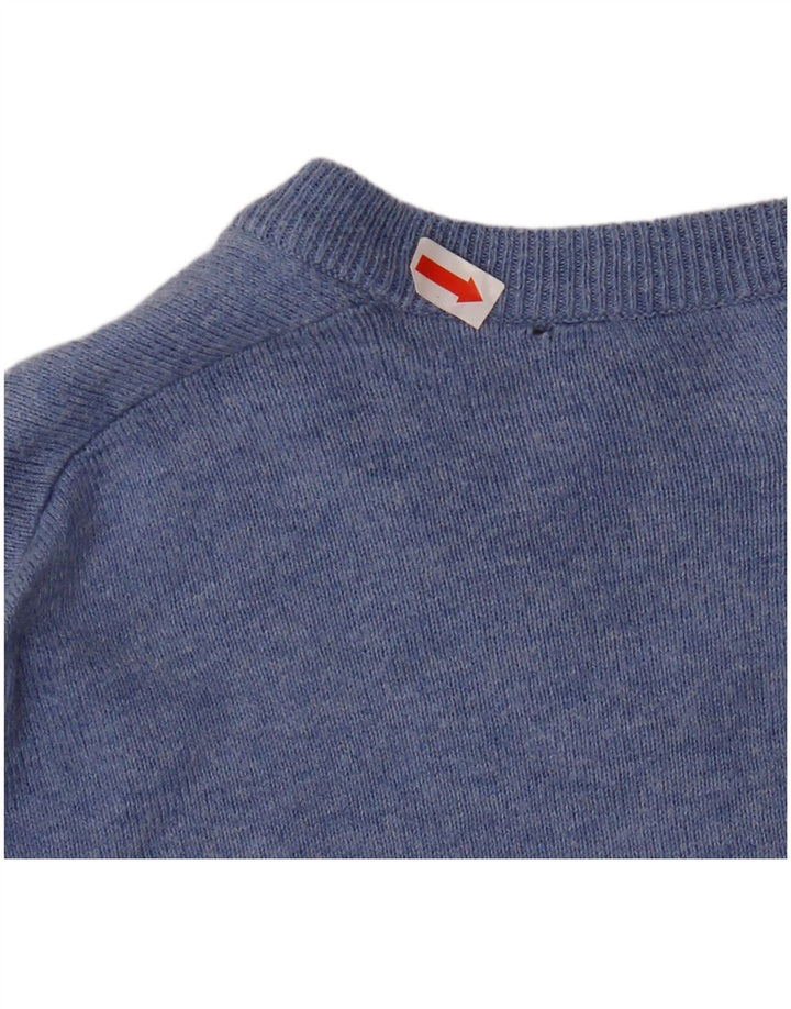 JACK WILLS Pulover cu decolteu în V pentru bărbați, XL, bumbac, albastru