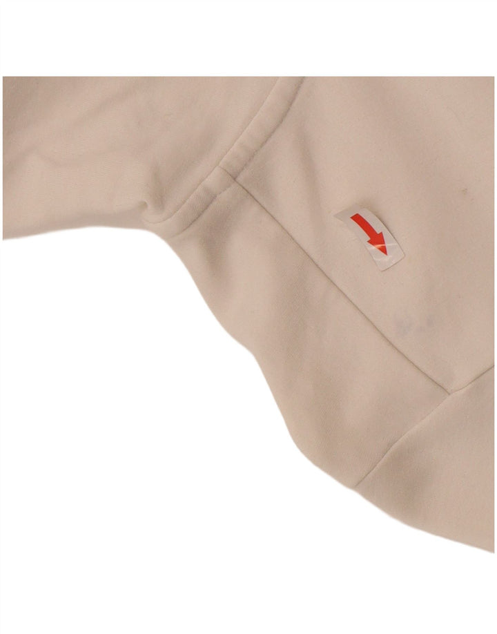 Pulover Nike pentru femei, cu fermoar, din bumbac alb, UK 8/10