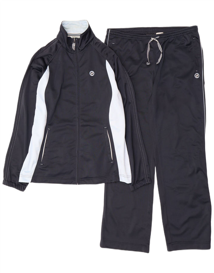 Trening complet pentru femei LOTTO UK 18 XL bleumarin poliester color bloc