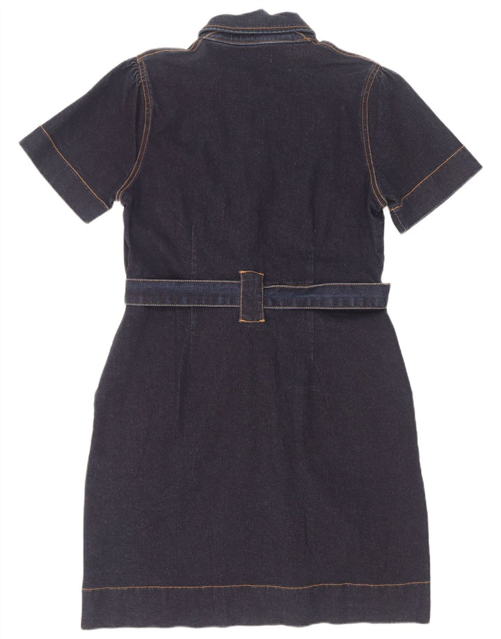 Rochie denim Oasis pentru femei UK 12 Medium Bluemarin Bumbac