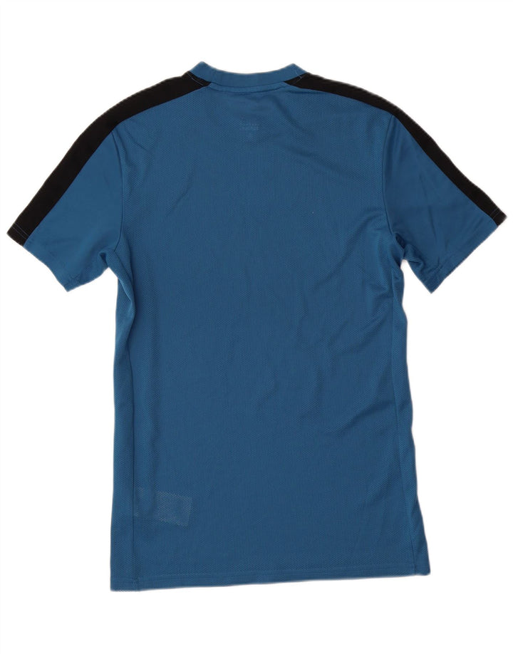 Tricou grafic NIKE Dri Fit pentru bărbați Top mic, albastru, poliester color bloc