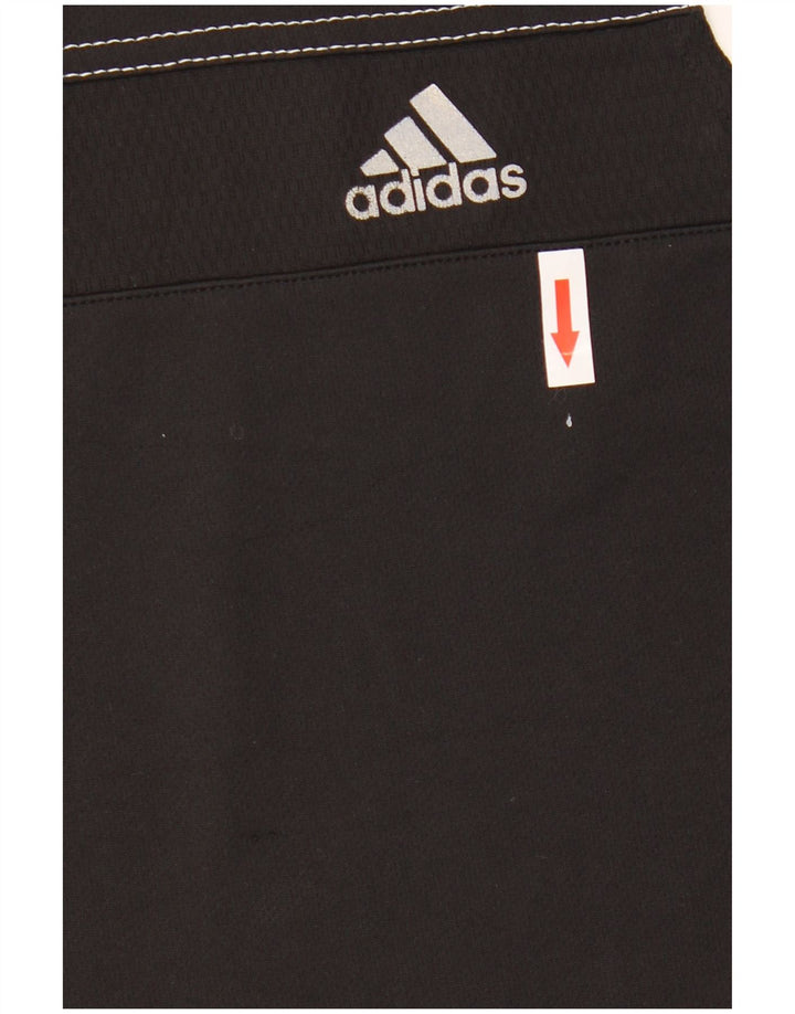 Top cu vestă grafică ADIDAS pentru bărbați, poliester negru mic
