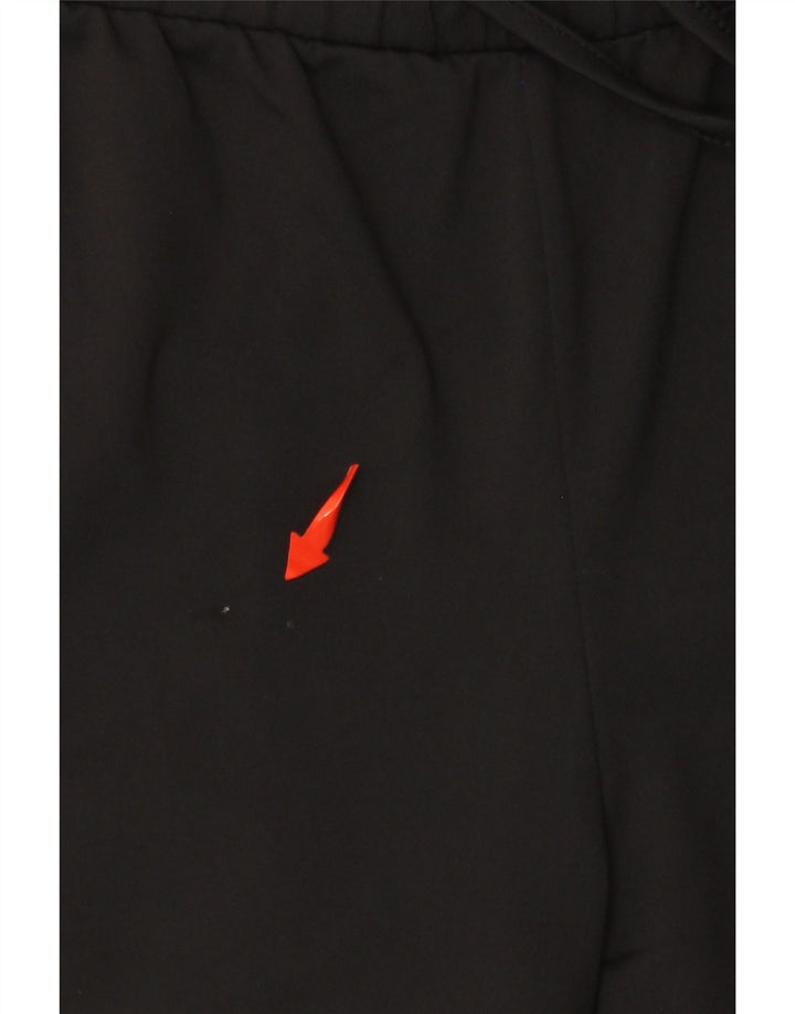 Pantaloni scurti sport grafic pentru femei VINTAGE UK 14, mari, negru, color block