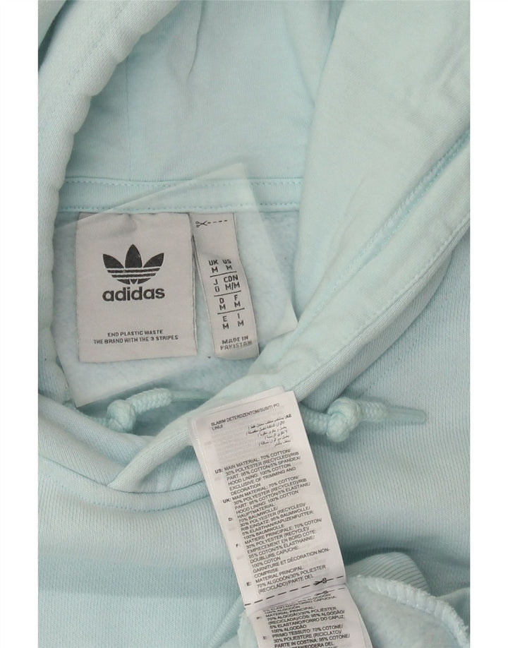 Pulover Adidas pentru bărbați, bumbac albastru mediu