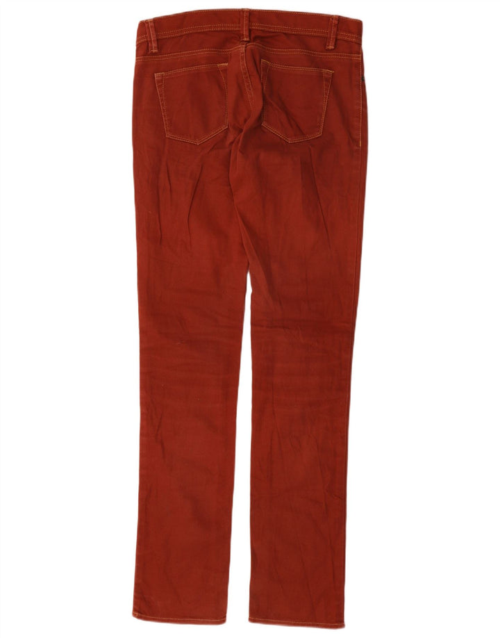 Pantaloni casual subțiri pentru femei Benetton W26 L32 roșii
