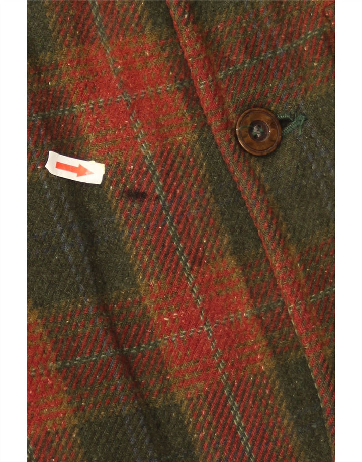 Pardesiu pentru bărbați James Dillon UK 38 Medium Green Check