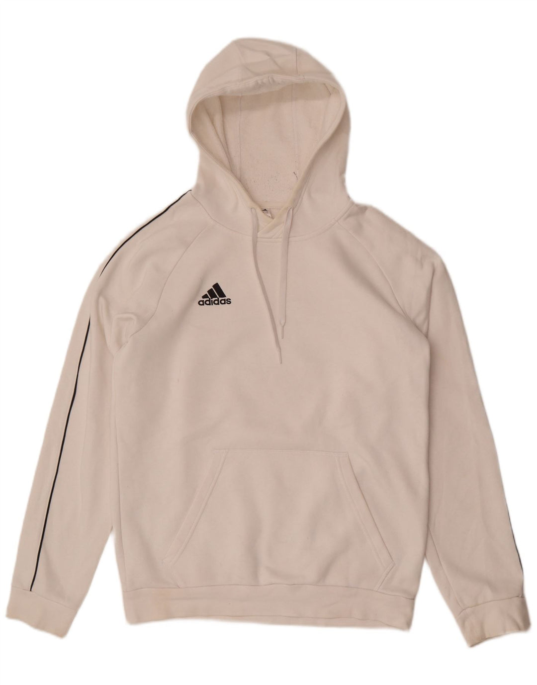 Pulover Adidas pentru bărbați, bumbac alb mediu