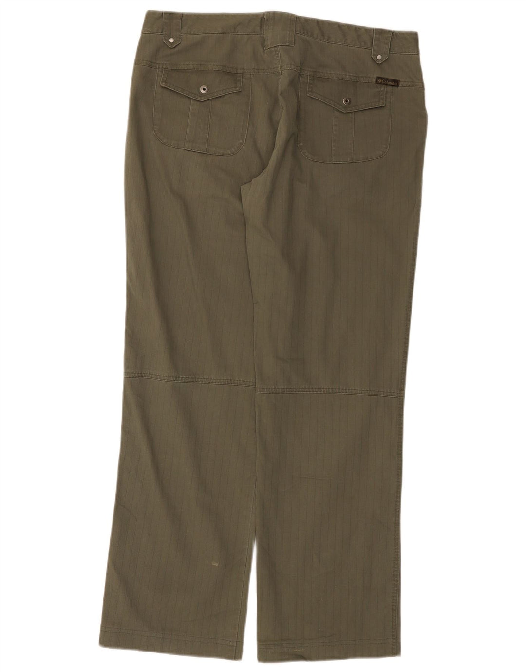 COLUMBIA Pantaloni casual drepti pentru femei US 12 Large W34 L31 Kaki Dungi