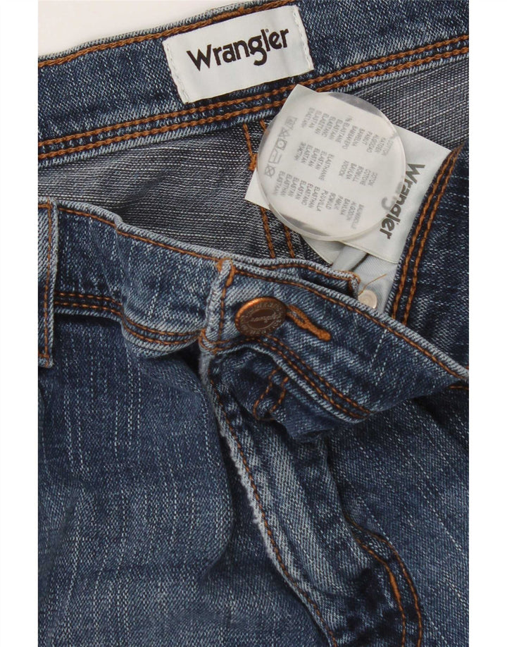 Blugi drepti pentru bărbați Wrangler W34 L32 Bumbac albastru