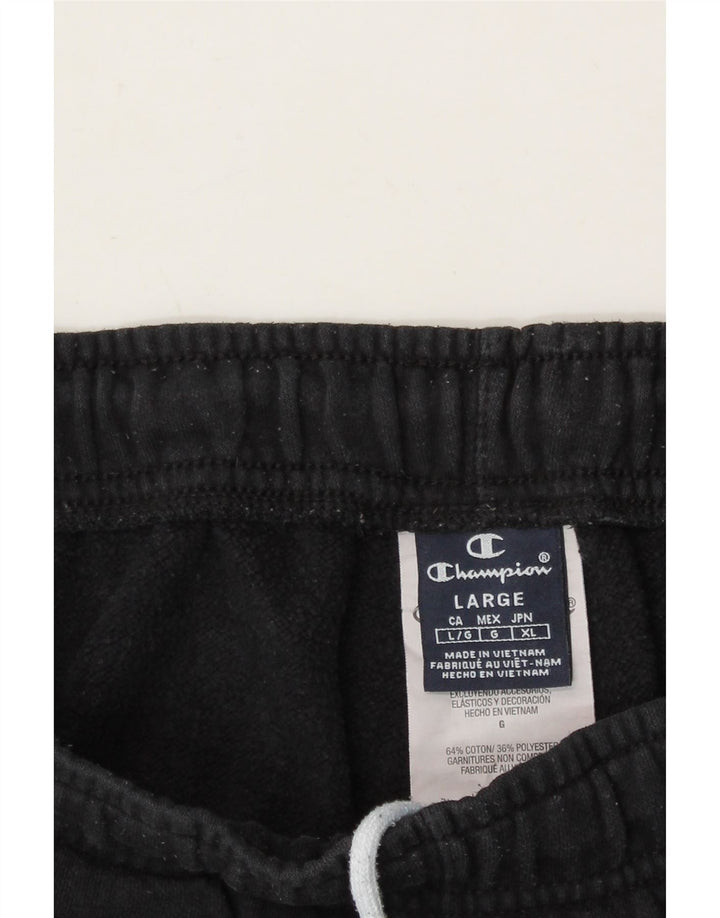 CHAMPION Mens Tracksuit Trousers Large  Black Cotton Vintage Champion and Second-Hand Champion from Messina Hembry 