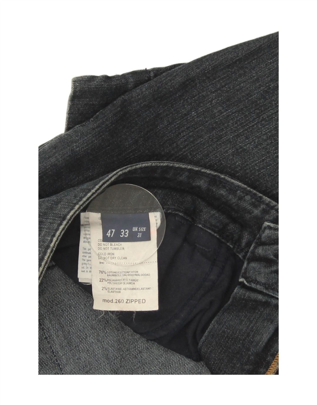 Trussardi blugi subțiri pentru femei W31 L32 bumbac albastru