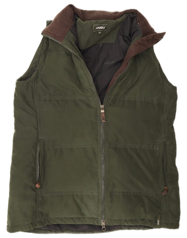 Gilet căptușit pentru femei Musto UK 12 Poliester verde mediu