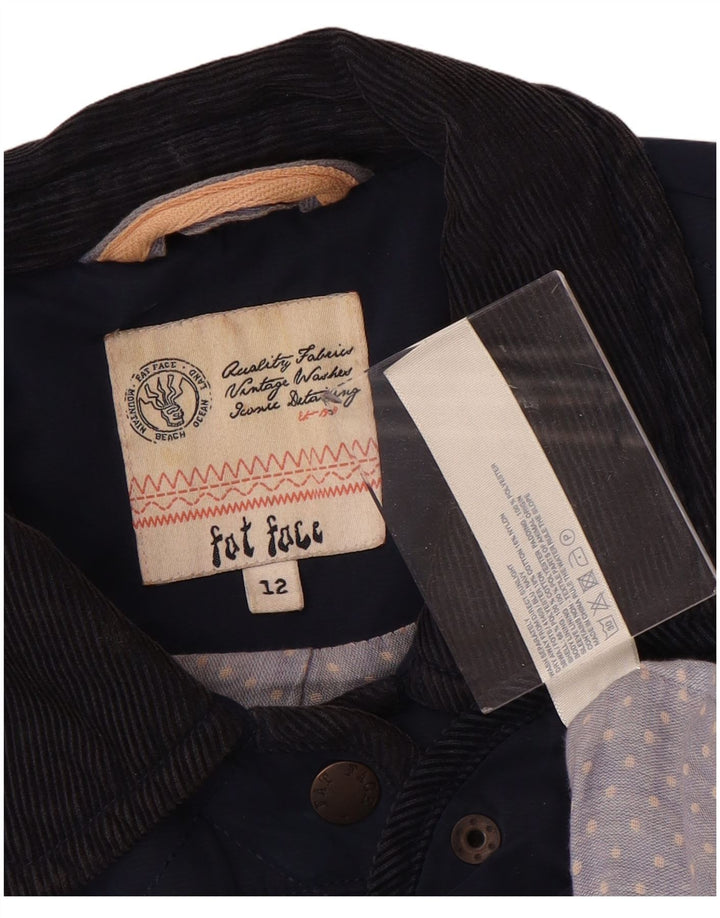 FAT FACE Jachetă matlasată pentru femei UK 12 Medium Bleumarin Poliester