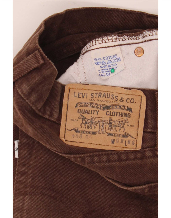 Blugi drepti pentru bărbați Levi's 448 W32 L34 bumbac maro